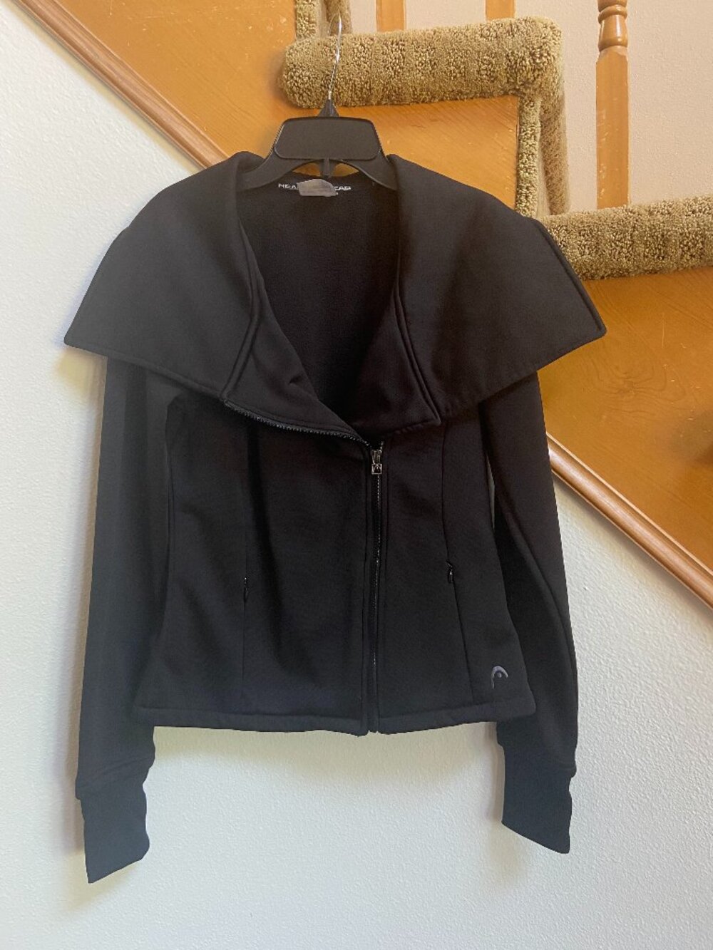 HEAD Black Sports Winter Jacket with Fleece Lining women’s size M never worn